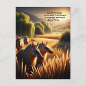 Harmonie in de Natuur: Aardwolf Frolicking in het  Briefkaart (Voorkant)