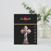 Harmonie in rood en wit briefkaart (Staand voorkant)