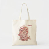 Harmonie in roze, een majestueuze, gestileerde dri tote bag (Voorkant)