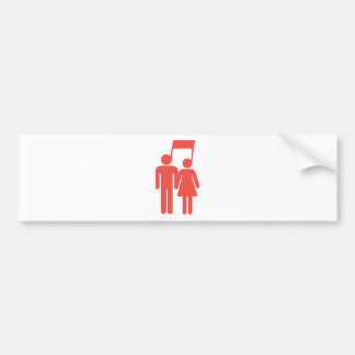 Harmonie in synchronisatie bumpersticker