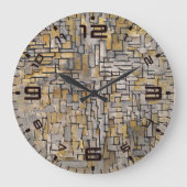 Harmonie intemporelle : horloge murale Piet Mondri (Recto)