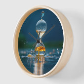 "Harmonie intemporelle - Horloge ronde naturelle d (Angle)