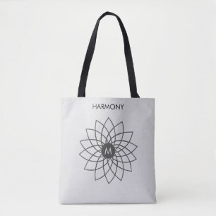 Harmonie Mandala sur sac fourre-tout de couleur ar