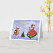 Harmonie noël carte de conception créative de LeeM (Fleur jaune)
