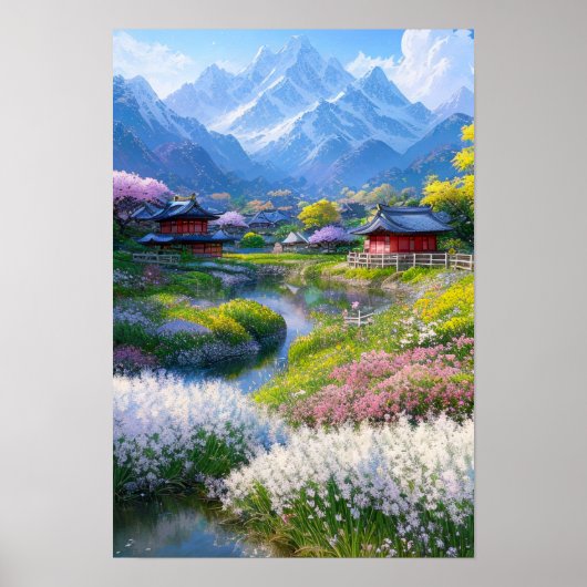 Harmonie op het platteland poster (Voorkant)