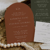 HARMONIE | Terracotta bruiloft uitnodiging