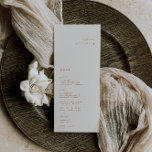 HARMONIE Terracotta Menu Carte Place<br><div class="desc">HARMONIE | Terracotta Rust Orange Elégant minimaliste,  carte de place mariage et menu. Caractéristiques,  typographie en terre cuite moderne et support couleur uni assorti. Veuillez noter que le nom du client doit être entré et chaque carte ajoutée au panier individuellement.</div>