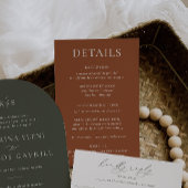 HARMONIE | Terracotta Wedding Details Kaart
