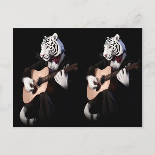 Harmonie Tigre – Conception de Carte Postale Éléga (Devant)