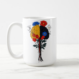 Harmonie van de Hersenen en Bloemen Koffiemok