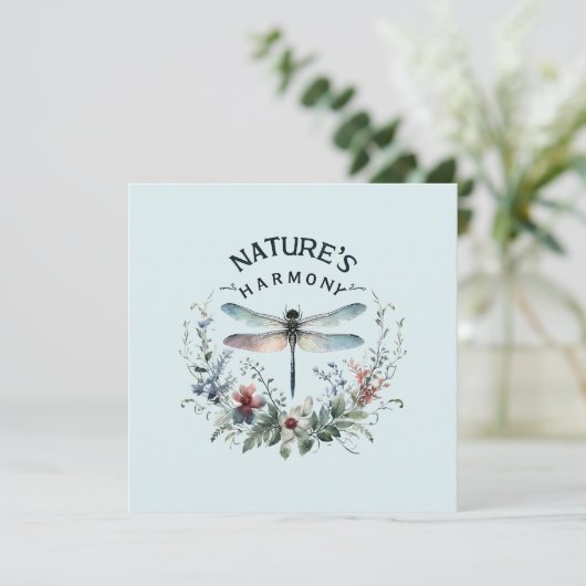 Harmonie van de natuur - Artistieke libel (Staand voorkant)