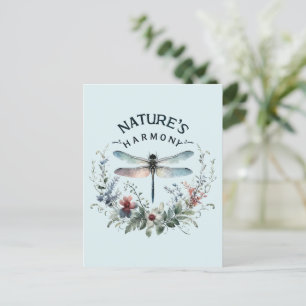 Harmonie van de natuur - Artistieke libel Briefkaart