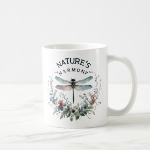 Harmonie van de natuur - Artistieke libel Koffiemok