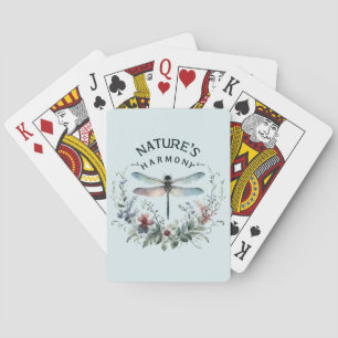 Harmonie van de natuur - Artistieke libel Pokerkaarten