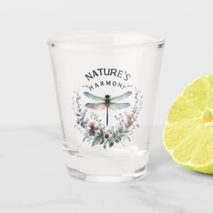 Harmonie van de natuur - Artistieke libel Shot Glas