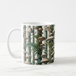 Harmonie van de natuur: Botanisch Naadloos Patroon Koffiemok