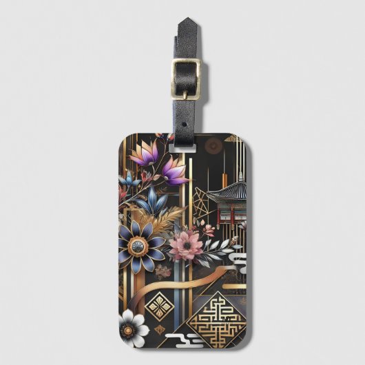 Harmonie van erfgoed en moderniteit bagagelabel (Voorkant (verticaal))