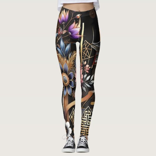 Harmonie van erfgoed en moderniteit leggings (Voorkant)