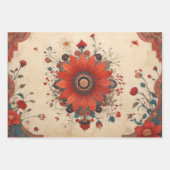 Harmonie van het Oosten - Set van 3 - Decoupage - Inpakpapier Vel (Voorkant 3)