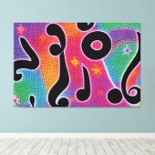 Harmonie van Kennis Kleurrijke Abstract Canvas Afdruk (Insitu (Houten vloer))