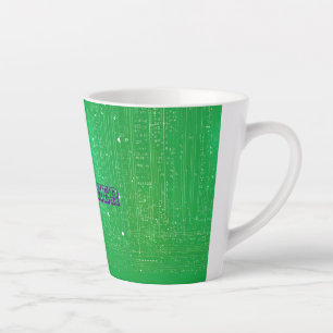 Harmonie verte : Ensemble Texte Latte Mug avec Des