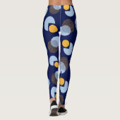 "Harmonie vive : Leggings imprimés bleu et jaune (Dos)