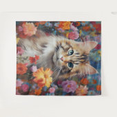 Harmonie Whiskered : Tapisserie florale de fleur d (Devant (Horizontal))