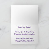 "Harmonies fumées au chêne" Carte d'anniversaire (Intérieur)