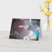 "Harmonies fumées au chêne" Carte d'anniversaire (Fleur jaune)