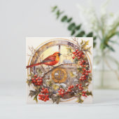 Harmonieuze Kerstmagie Feestdagenkaart (Staand voorkant)