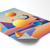 Harmonieuze mix van texturen, gradiënten poster (Hoek)