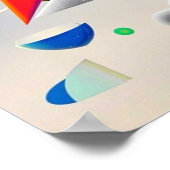 Harmonieuze mix van texturen, gradiënten poster (Hoek)
