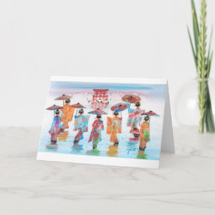 HARMONIEUZE MOTIE, JAPANESE GEISHA KAART