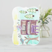 harmonieuze muziek kaart (Staand voorkant)