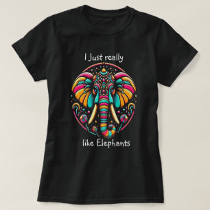 Harmonieuze Olifant Ik hou gewoon heel erg van oli T-shirt