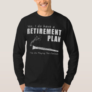 Harmonieuze Pensioenmelodieën: Grappige Klarinet S T-shirt