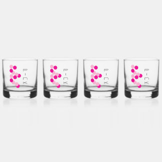 harmonieuze roze fusie whisky glas