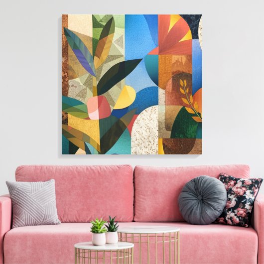 Harmonieuze samenstellingen: Organische vormen en Canvas Afdruk (Insitu (Woonkamer))