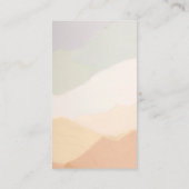 Harmonious Earth Tones Real Estate Aanpasbaar Visitekaartje (Achterkant)