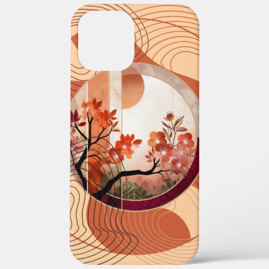 Harmonious Orange Blossom Circles Case-Mate iPhone Case (Achterkant)