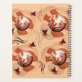 Harmonious Orange Blossom Circles Planner (Achterkant)