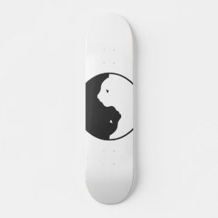 Harmonisatie witte en zwarte katten - Kies achterk Skateboard