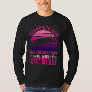 Harmonische Speelster Moeder En Harmonica Moeder T-shirt