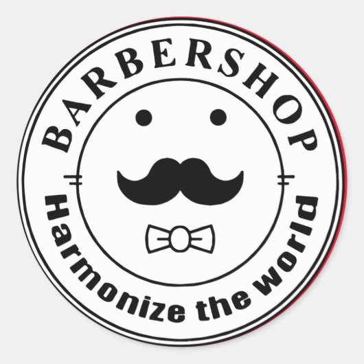 Harmoniseer de wereld ronde sticker (Voorkant)