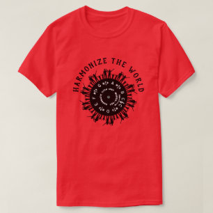 Harmoniseer de wereld t-shirt