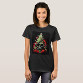 Harmoniseren van contrasten kerstboom ontmoet Punk T-shirt (Voorkant volledig)