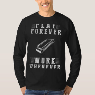 Harmonize Lifes Tune: Play Harmonica voor altijd - T-shirt
