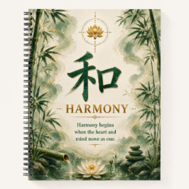 Harmony (和) Chinees Karakter Notitieboek