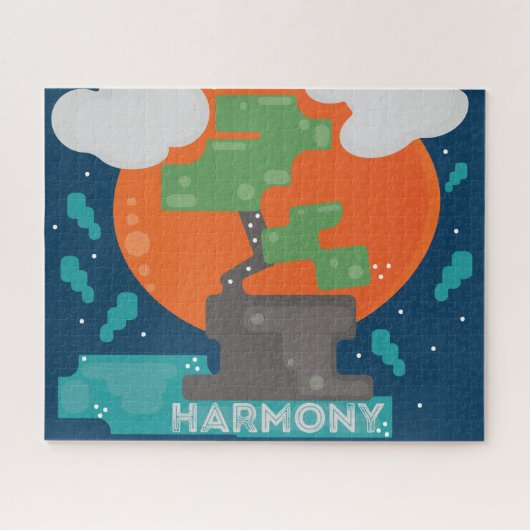 Harmony Bonsai Tree Pixel Gamer Legpuzzel (Horizontaal)
