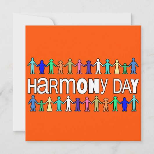 Harmony Day Australia  Kaart (Voorkant)
